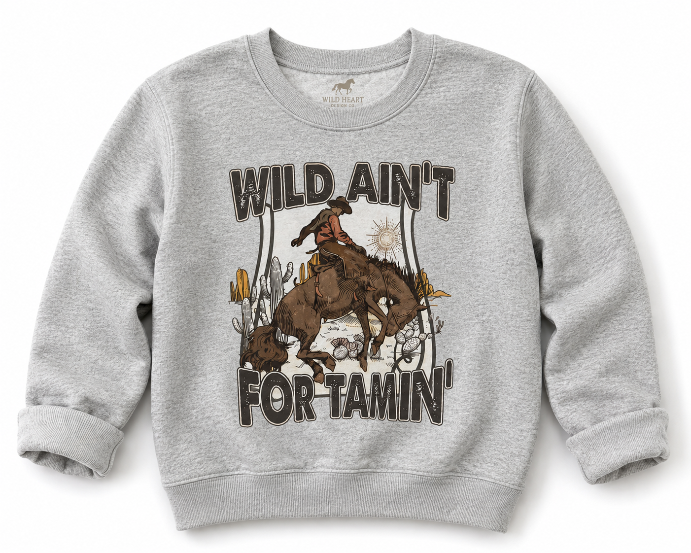 Wild Ain’t for Tamin’ Youth Crewneck Sweatshirt