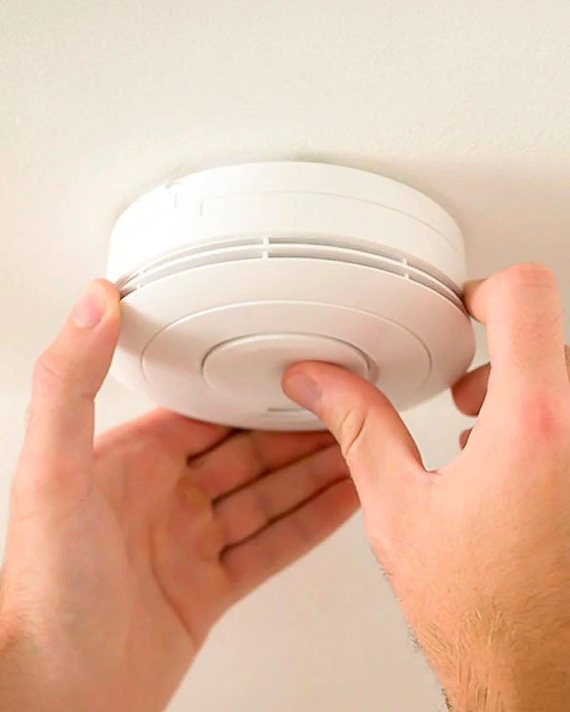 Professionally fitted smoke alarm