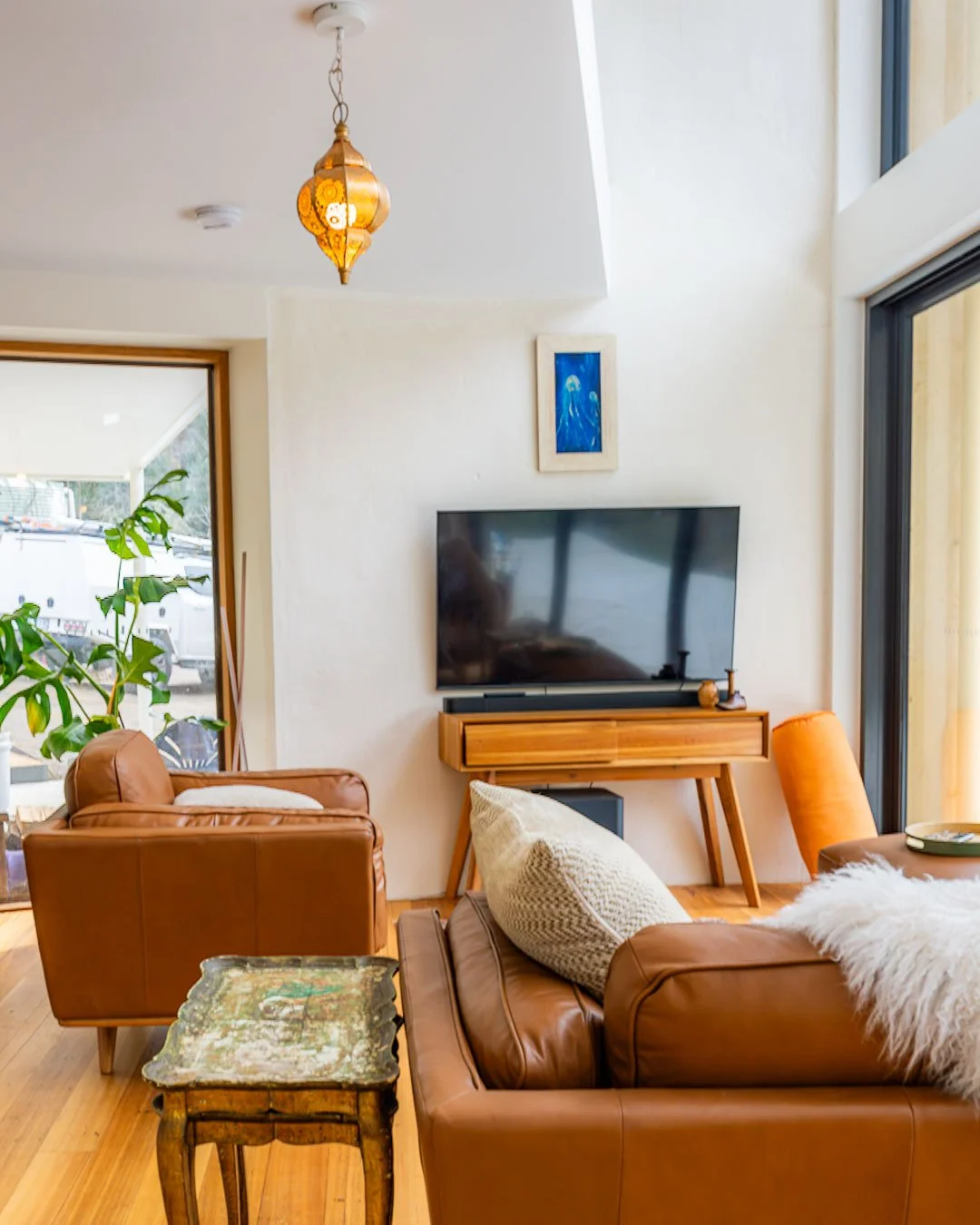 Designer lounge room with quality electrical fit out