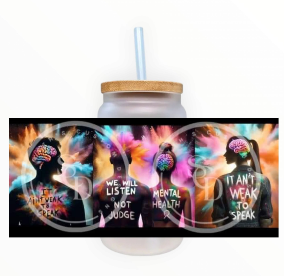 PREORDER-  EXCLUSIVE 16 OZ ACRYLIC TUMBLER (W/ACRYLIC LID)- IT AINT WEAK TO SPEAK