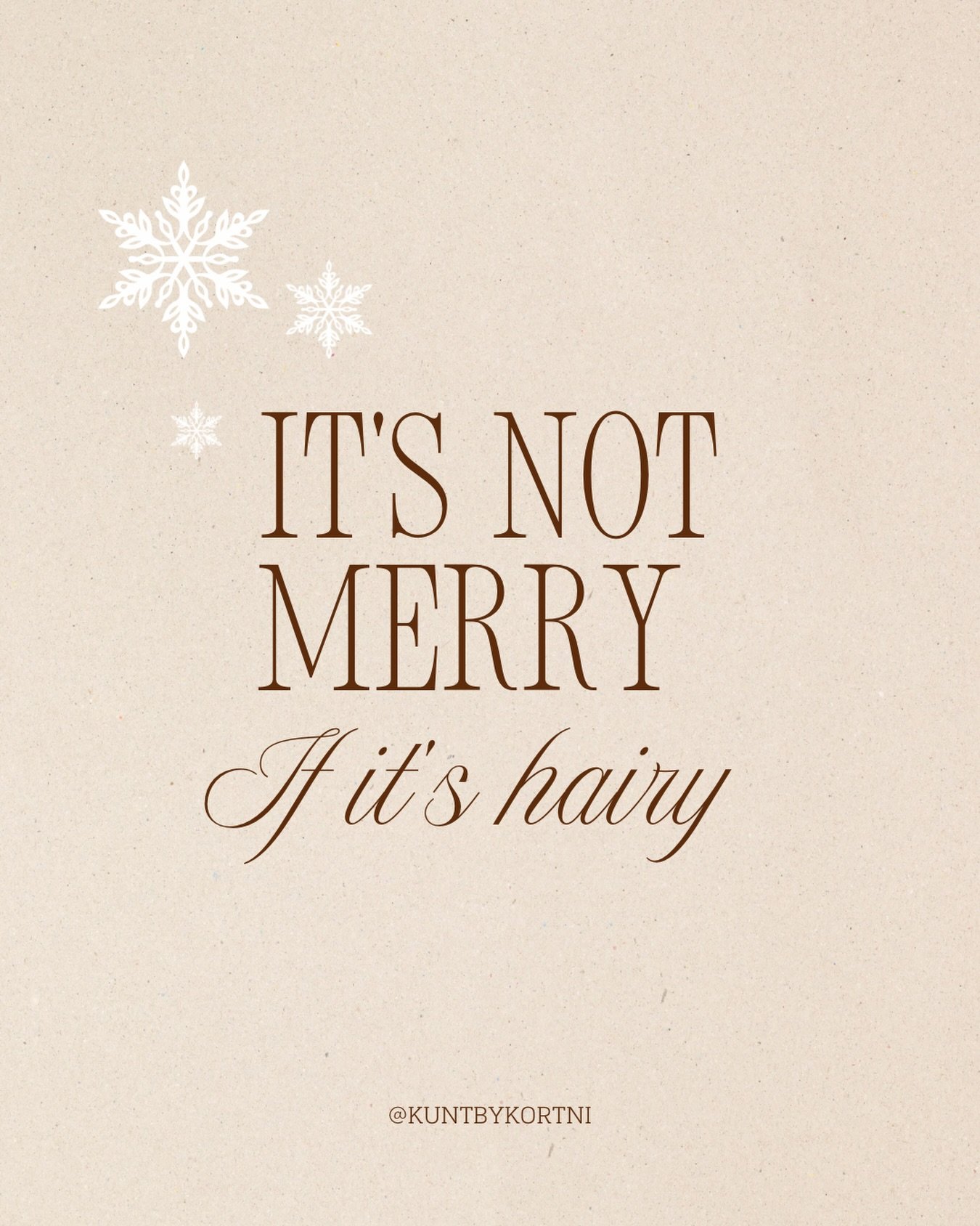 We&rsquo;re keeping things smooth this season 🎄