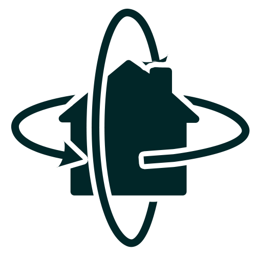 360 degree house icon