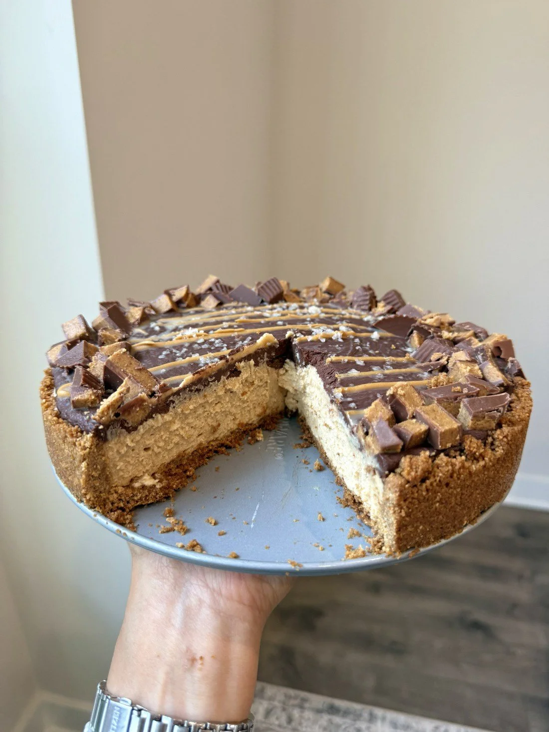 No-Bake Chocolate Peanut Butter Pie