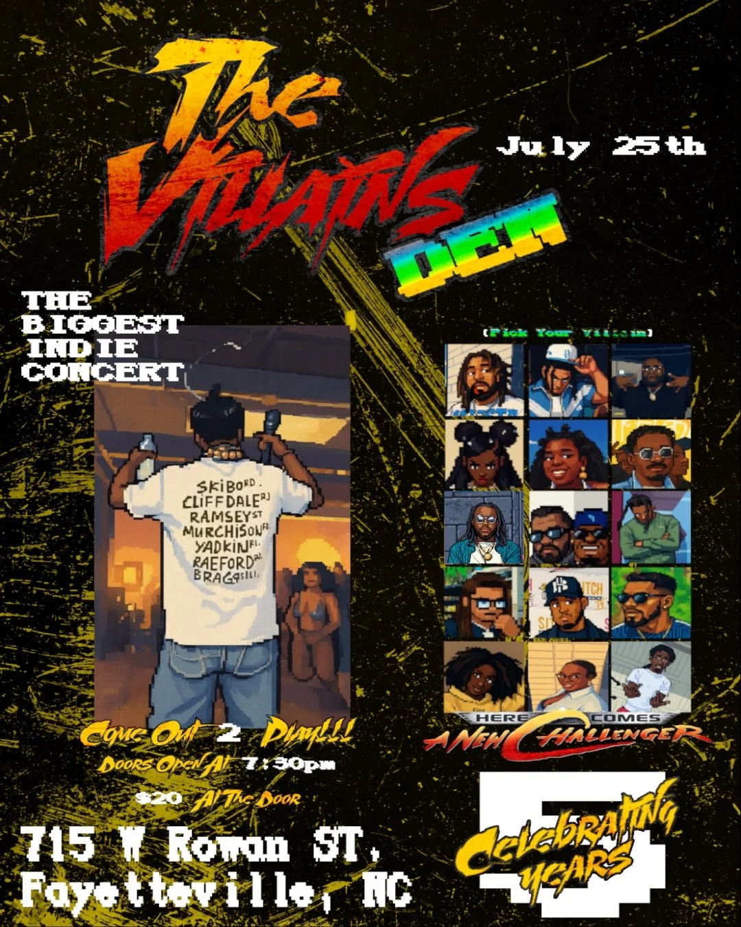 The Villains Den is back! July 25th we take over @sevenhorsemenbilliards for our 5 year anniversary. Come out and celebrate with us. We&rsquo;re bringing the stars out

@djricoveli @nikkigot_it @james.vader @mikeywanglavish @millymcjaggurr_mfg @willi