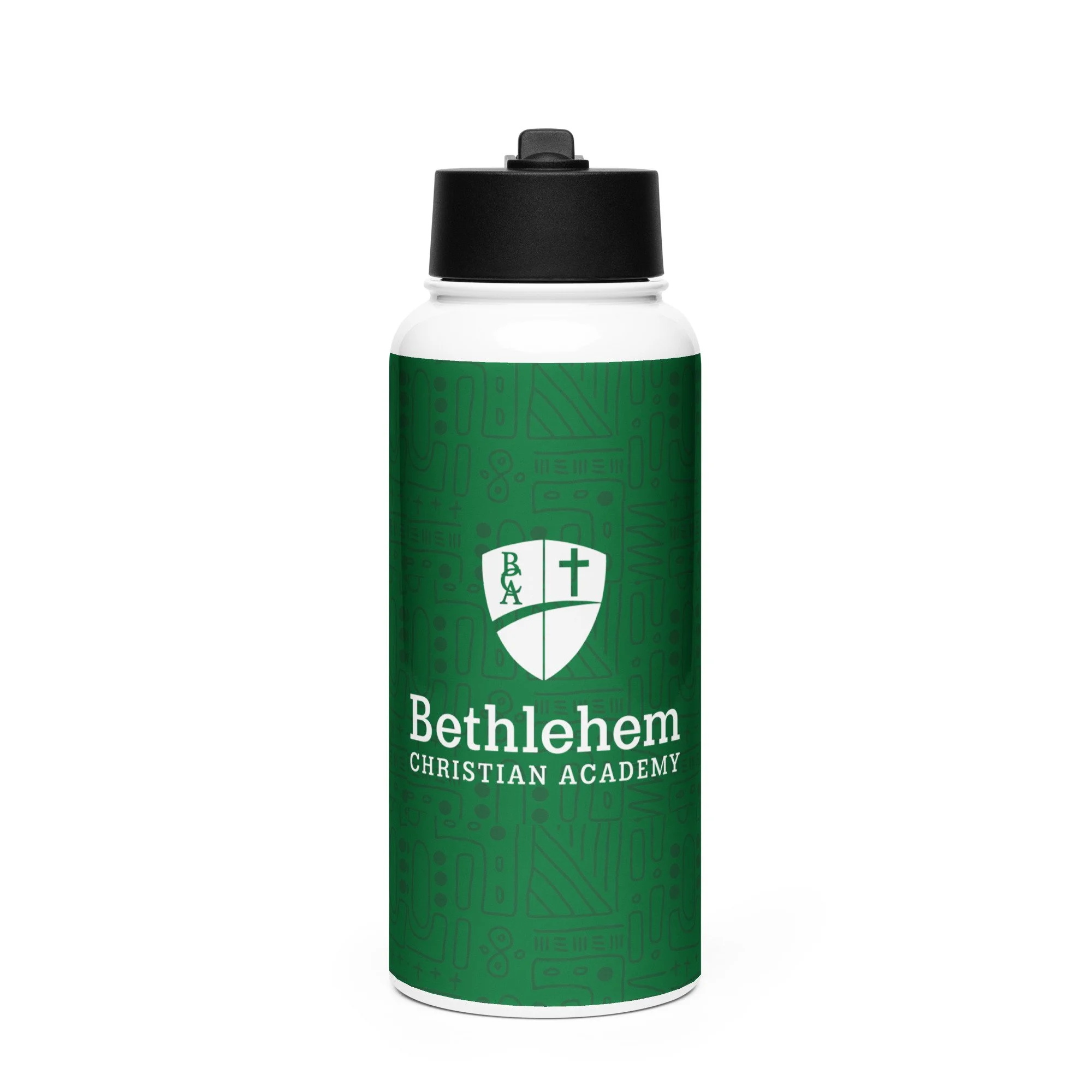 "BCA Logo"  Stainless Steel Water Bottle with a Straw Lid