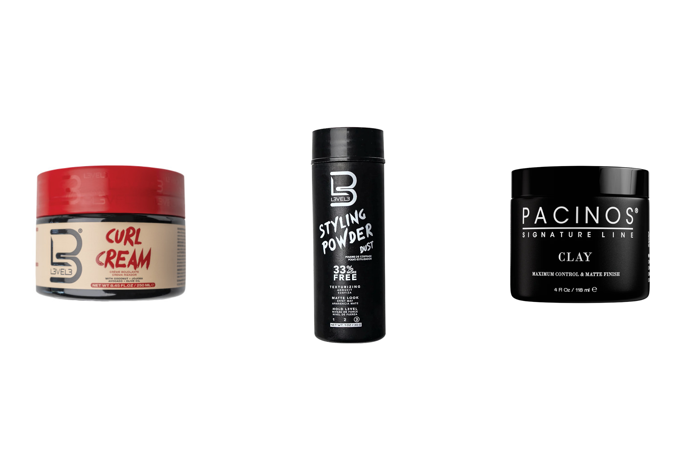 Curl Cream - Texture Powder - Hair Clay