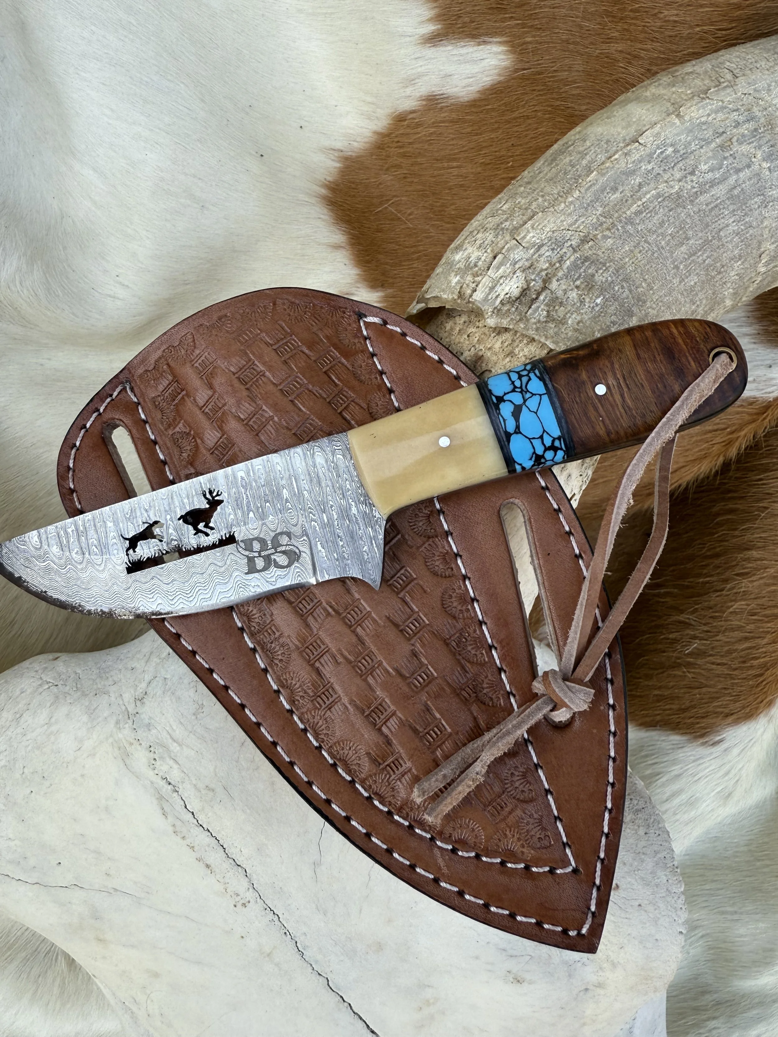 BS Deer-Dog Knife/Sheath