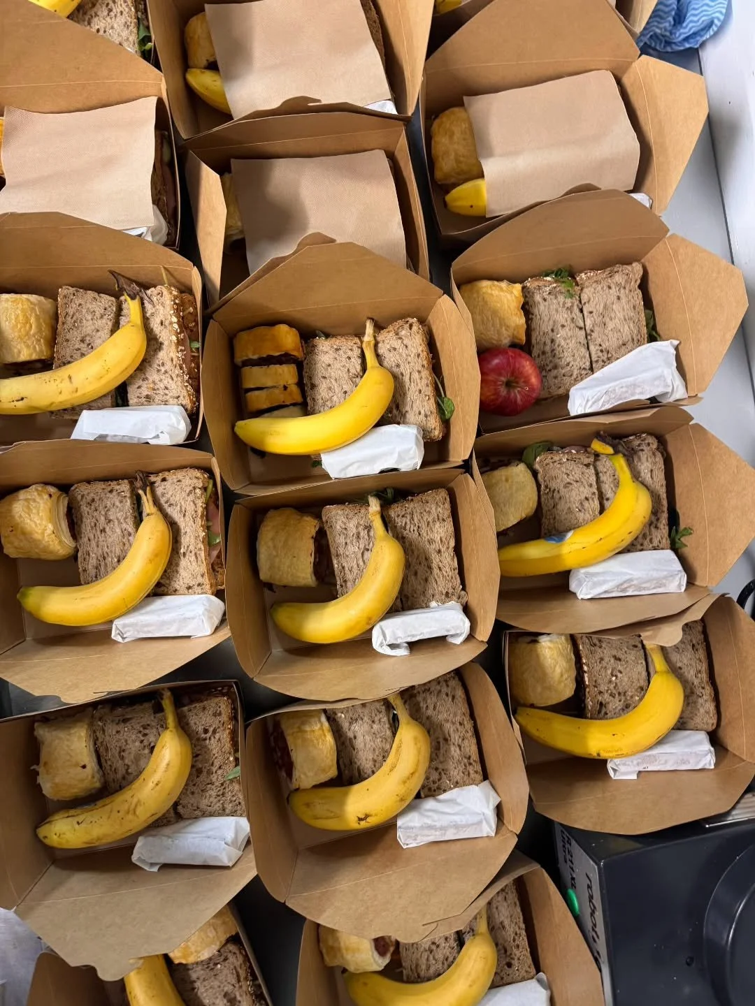 Looking for lunch catering? From simple lunch boxes and platters to a full cooked spread, we've got plenty of options for your next event! 🥪🍌
