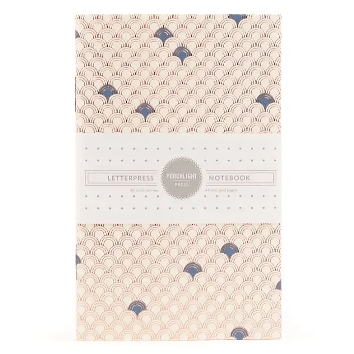 Seigaiha Foil Pocket Notebook