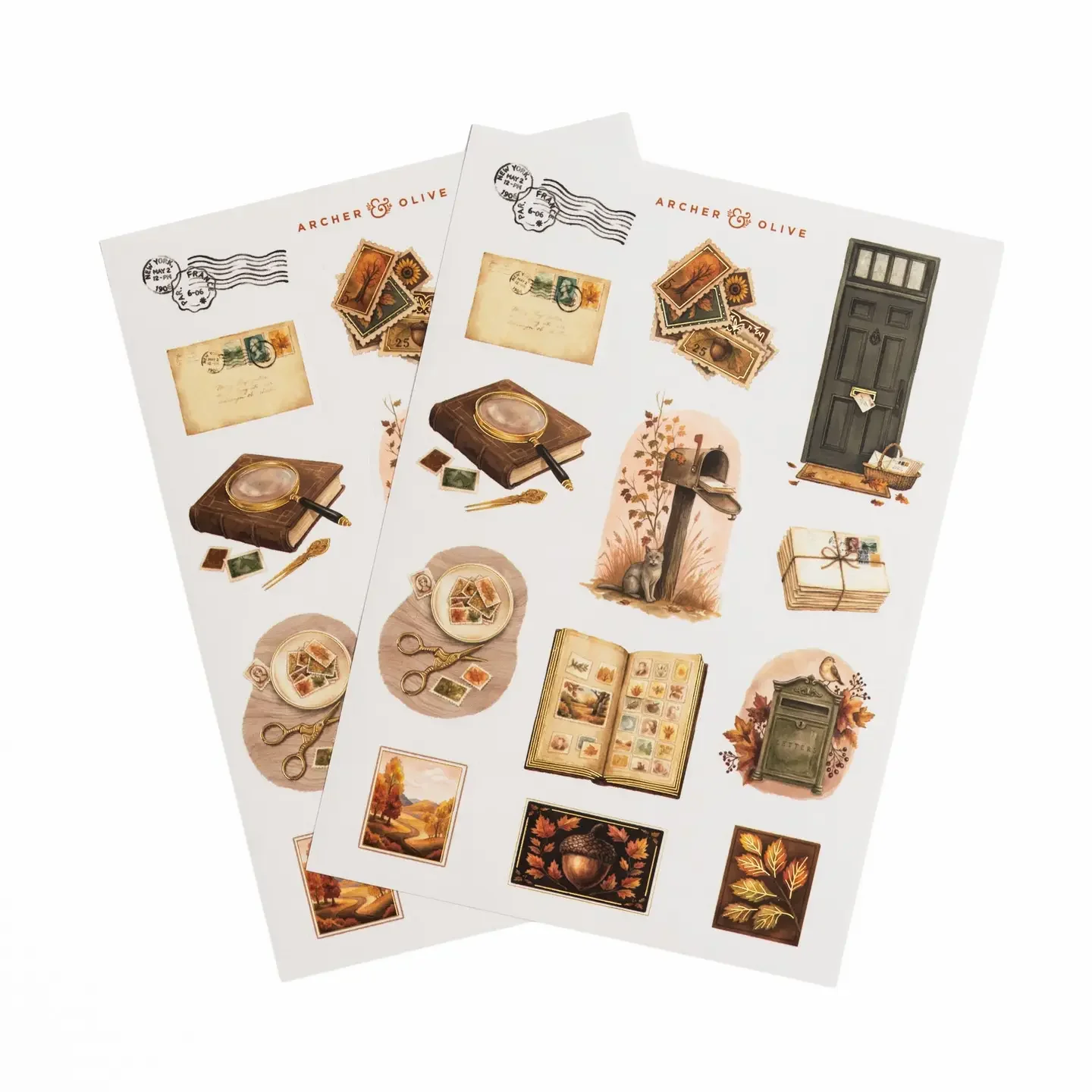 Stamp Collector Sticker Set