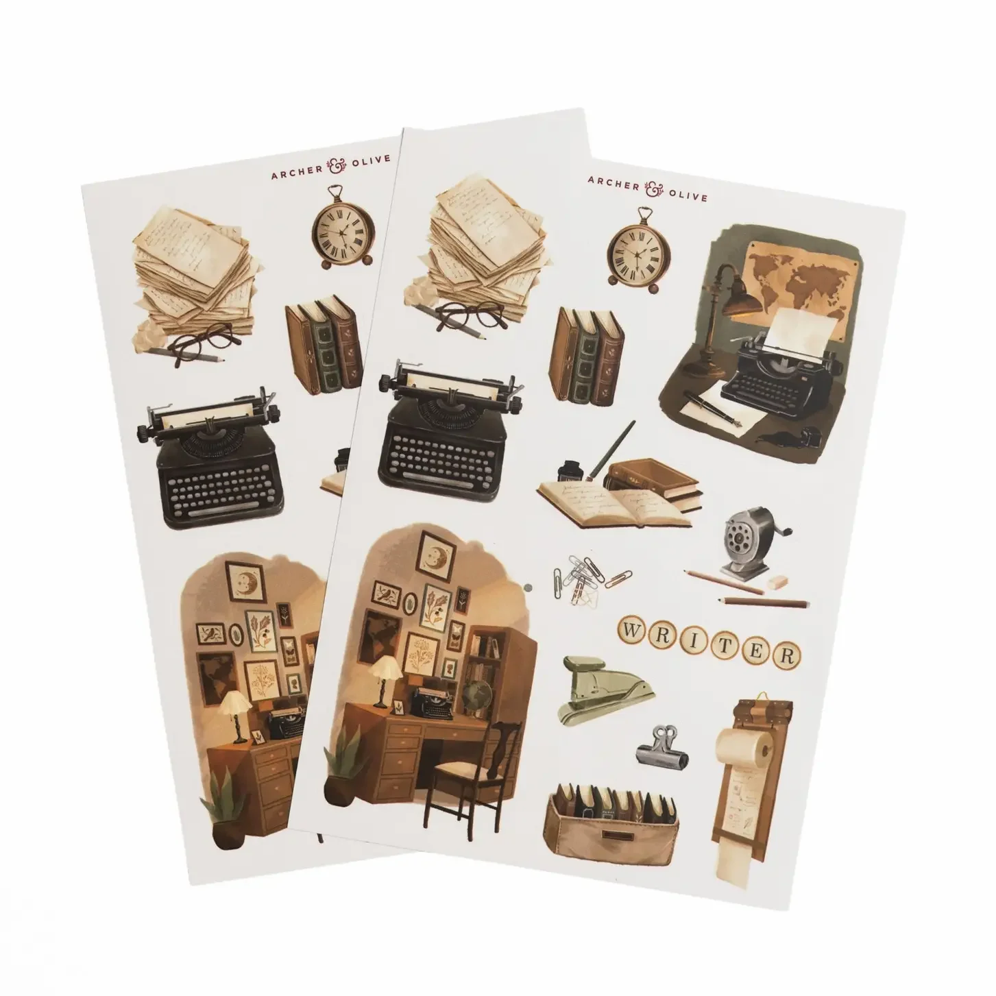 The Writer's Desk Sticker Set