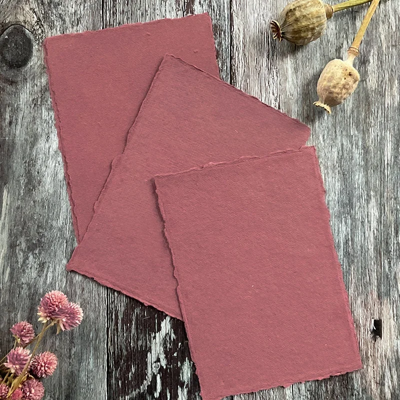 Dusky Rose Paper (2) no envelope