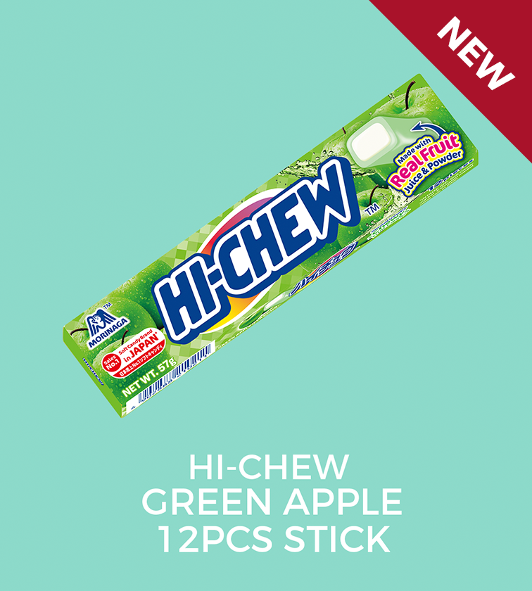 green apple stick  FLAVOUR:   Green apple  WEIGHT: 57GMS - 12 PCS