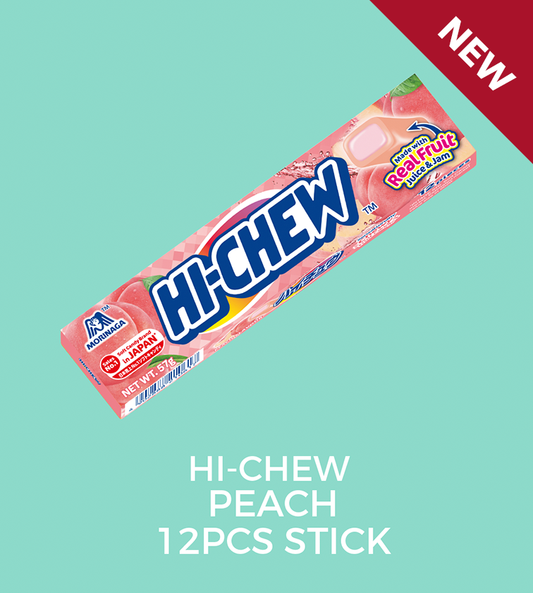 peach stick  FLAVOUR:   peach  WEIGHT:  57GMS - 12 PCS