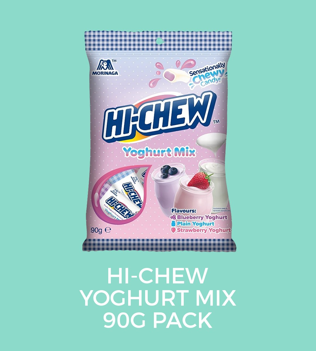 YOGHURT MIX  FLAVOURS:   PLAIN YOGHURT,  BLUEBERRY YOGHURT &amp;  STRAWBERRY YOGHURT   WEIGHT:  90GMS - 18 PCS