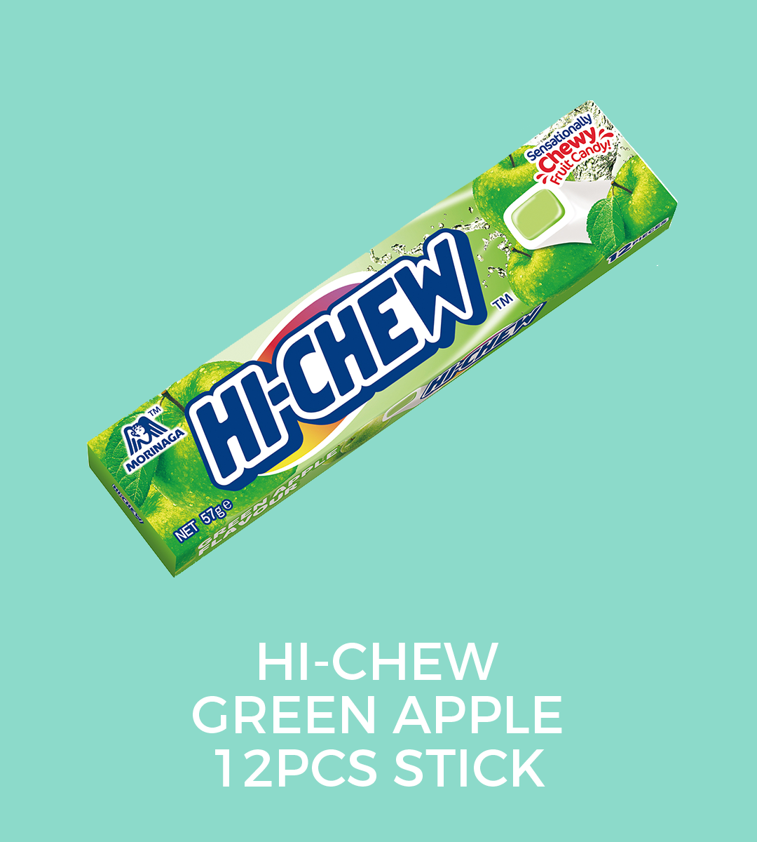 green apple stick  FLAVOUR:   green apple  WEIGHT:   57GMS - 12 PCS WHERE TO BUY >>