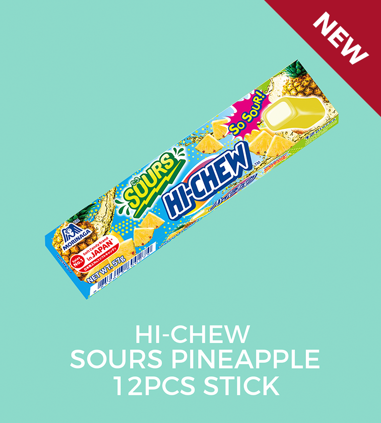 sours pineapple STICK  FLAVOUR:   pineapple  WEIGHT:   57GMS - 12 PCS
