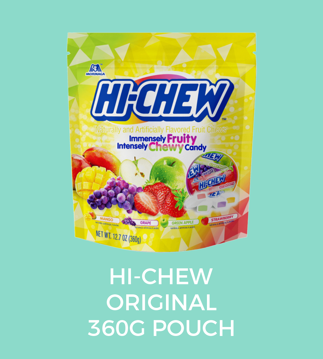 ORIGINAL MIX  FLAVOURS:   GRAPE, STRAWBERRY, Mango &amp; GREEN APPLE  WEIGHT: 360GMS
