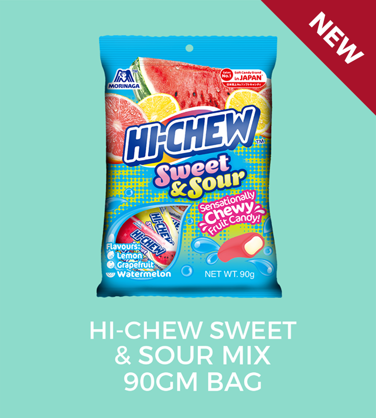 Sweet &amp; Sour MIX  FLAVOURS:   lemon, grapefruit and Watermelon  WEIGHT: 90GMS - 18 PCS