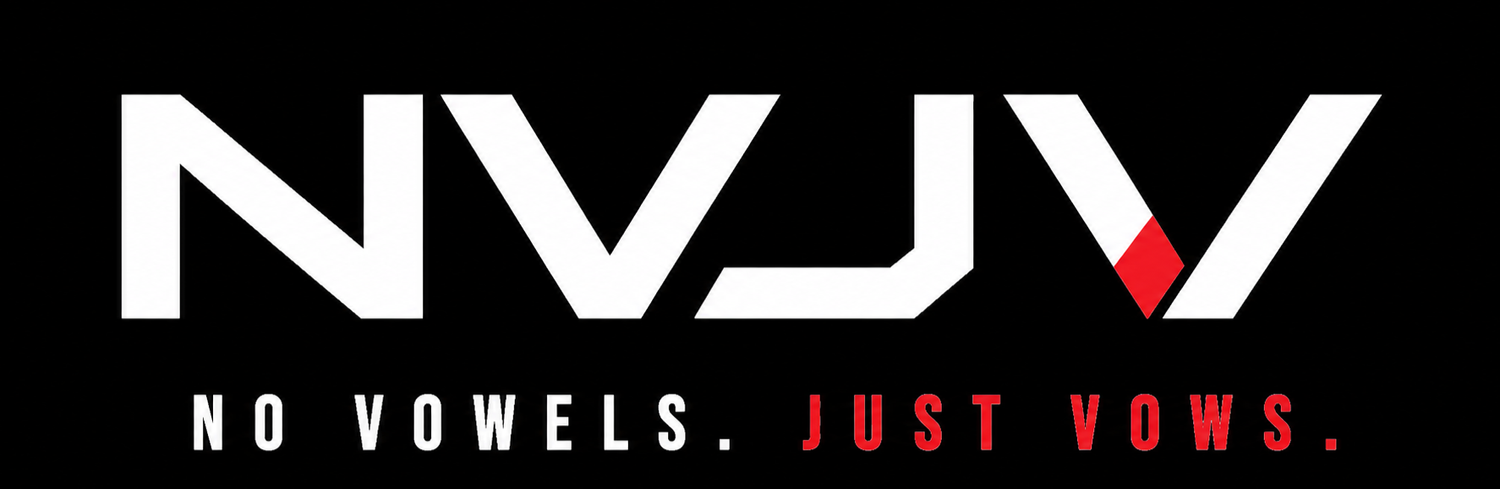 NVJV. - No Vowels Just Vows