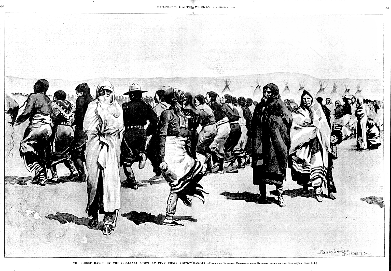 1890 Ghost Dance and Wounded Knee Massacre