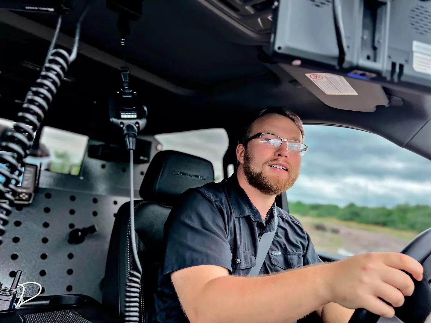 Ryan Hall driving a vehicle