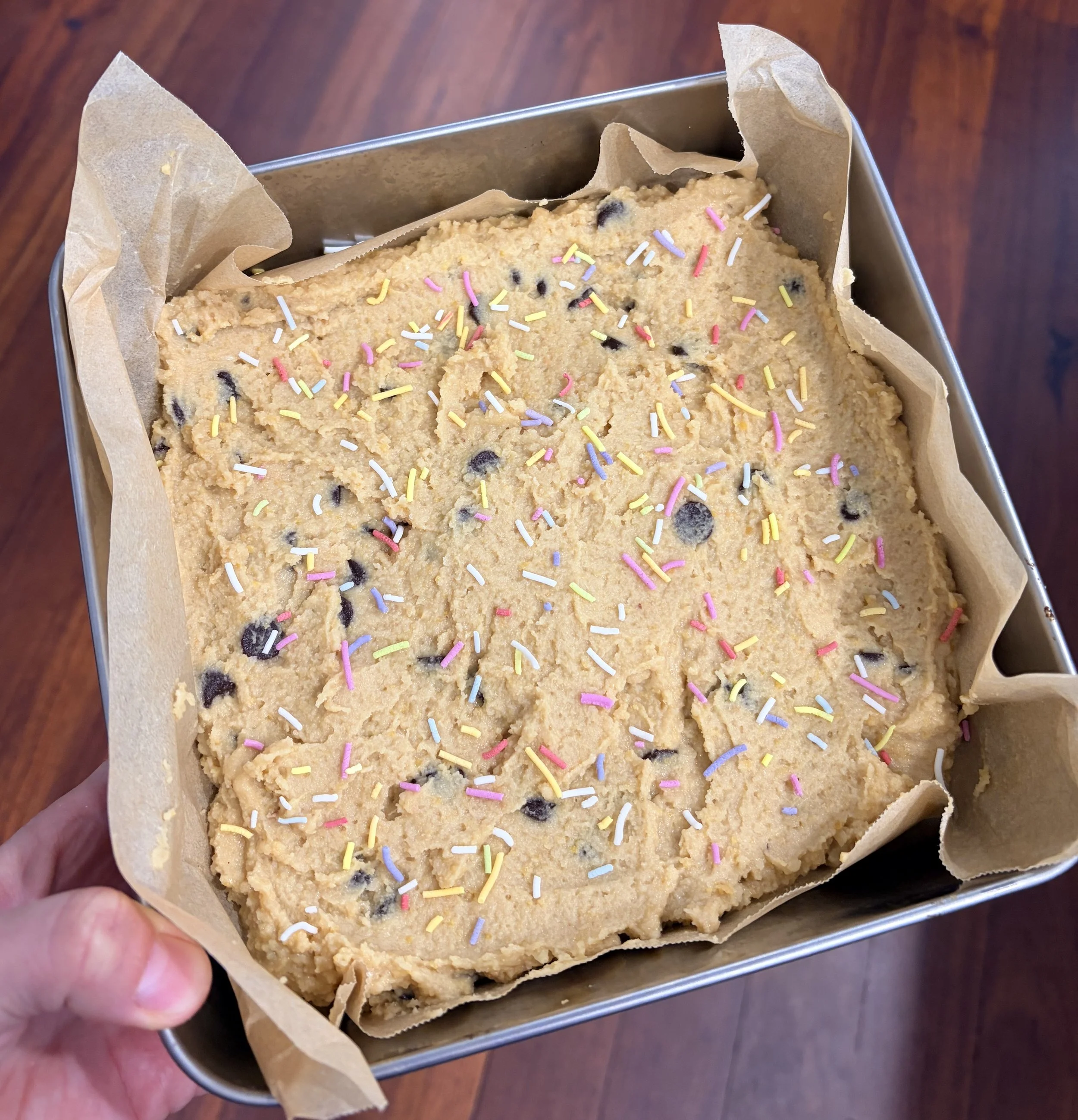 Chickpea Tahini Blondies