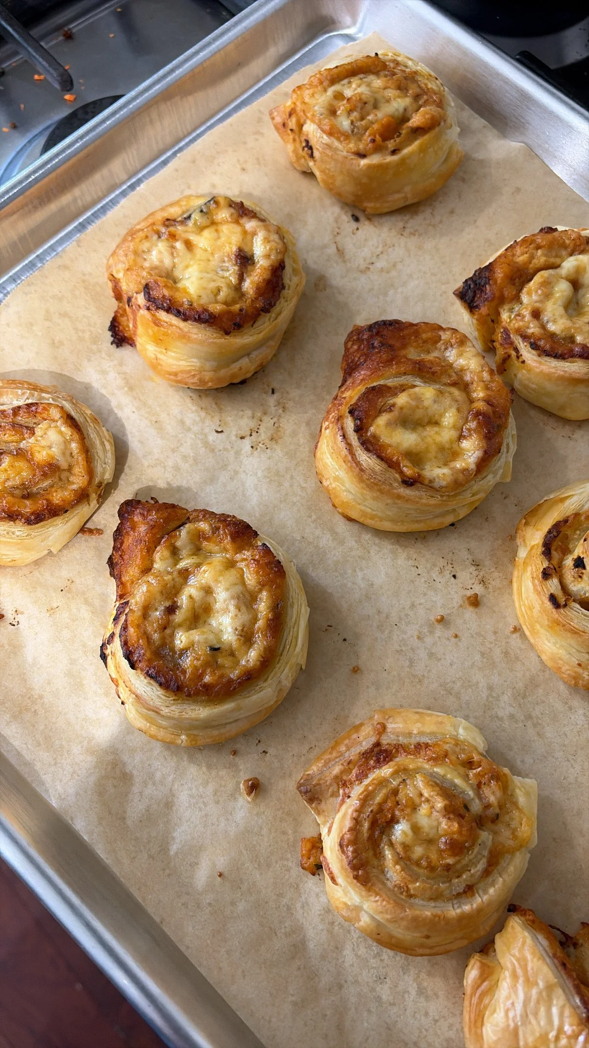 Cheese 'Secret Sauce' Veggie Scrolls