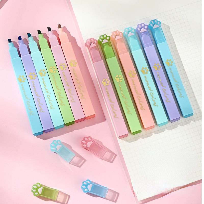 6-Color Cat Highlighter Set Add-On