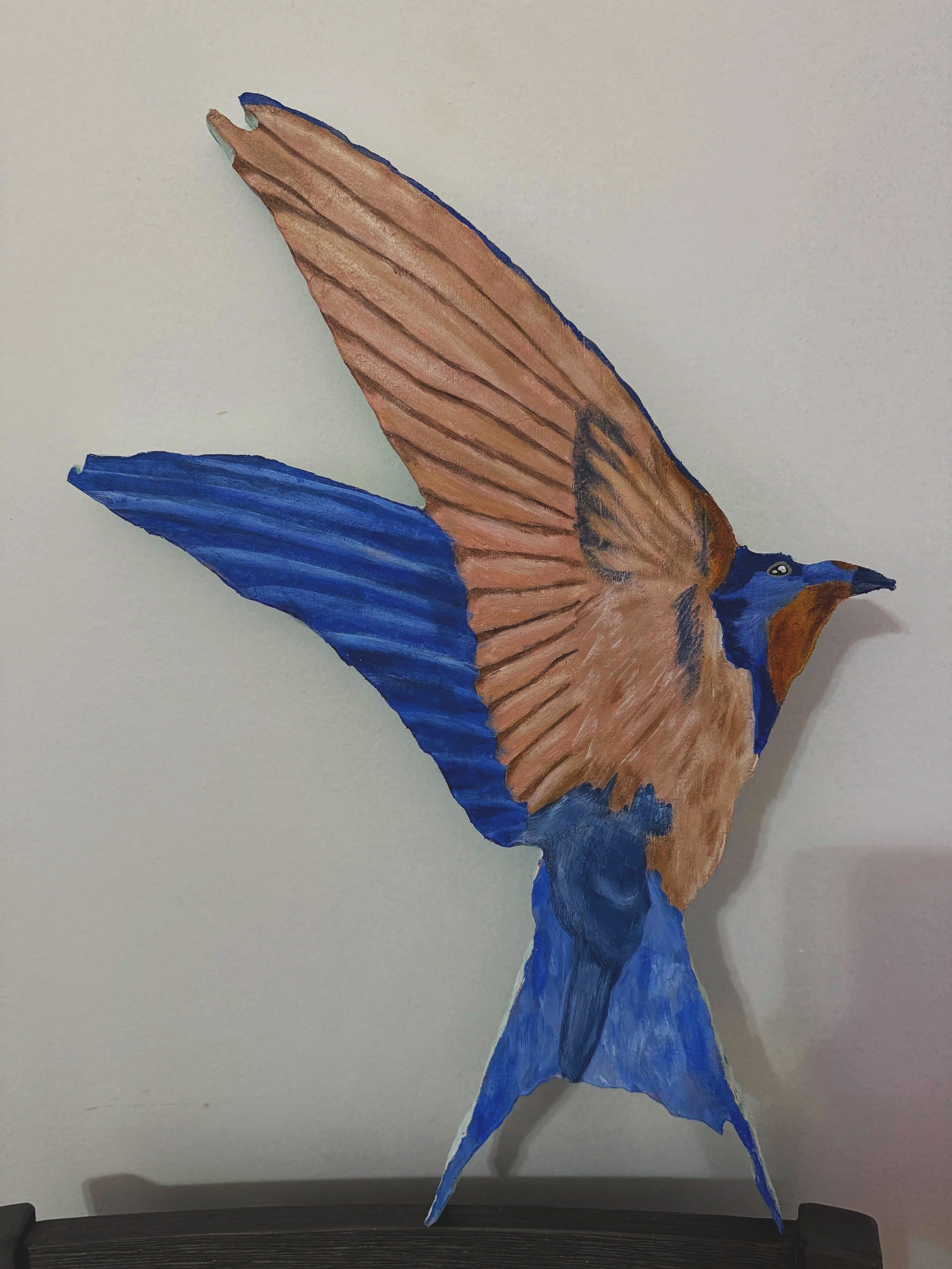 Bird - 2D foam board painting (large)