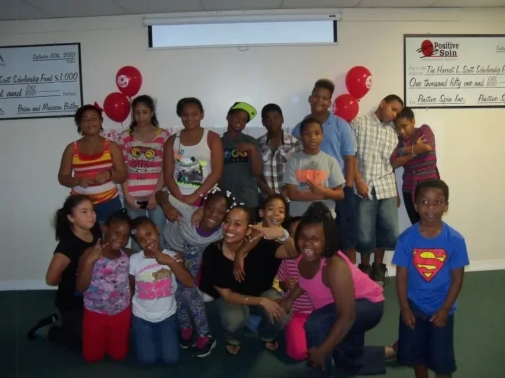 Paige Hernandez with Positive Spin's Girls & Boys Club