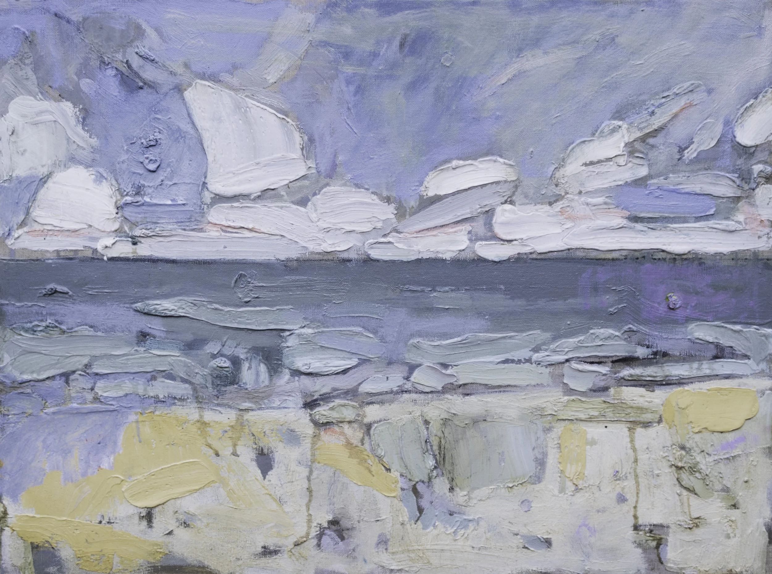 'Afternoon at Mordialloc' (2025)
Oil on linen
40 cm x 50 cm
Unframed, certificate of authenticity
Signed verso
$1250 AUD