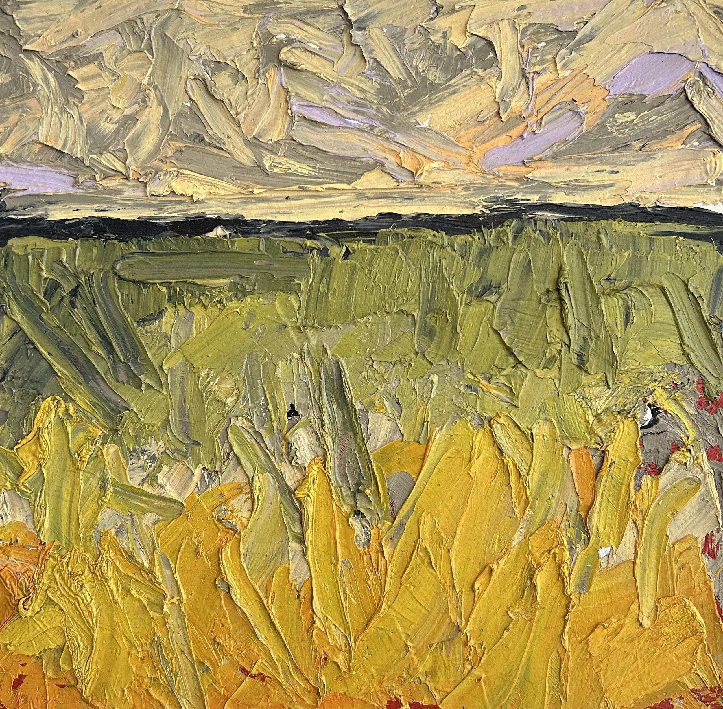 'Evening Field' (2021)
Oil on canvas
25 cm x 25 cm
Unframed, certificate of authenticity
Signed verso
Artist collection