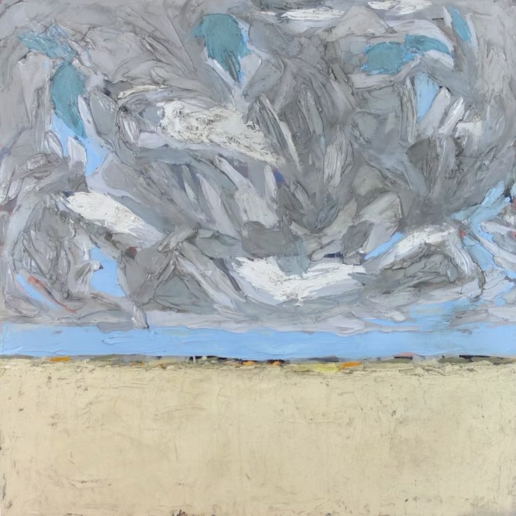'Placing the Decameron: Day 6' (2022)
Oil on canvas
100 cm x 100 cm
Unframed
Private collection