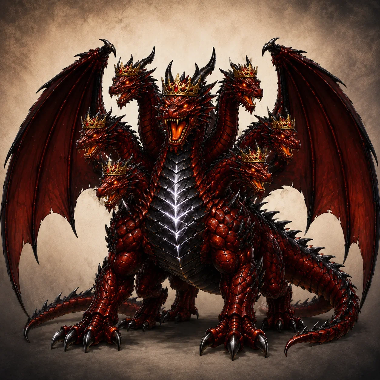 Devil Dragon Character Portrait