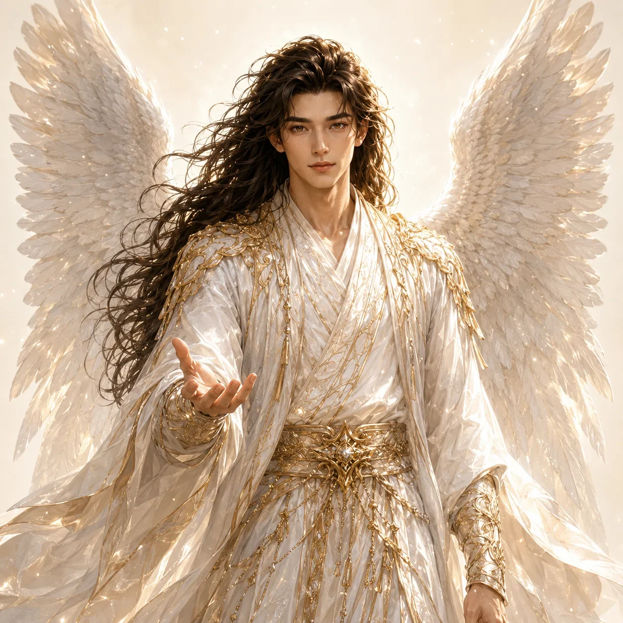 White Angel Character Portrait