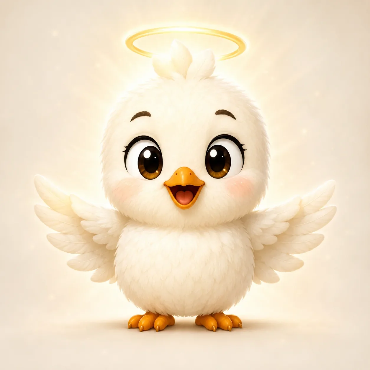 Holy Spirit Bird Character Portrait