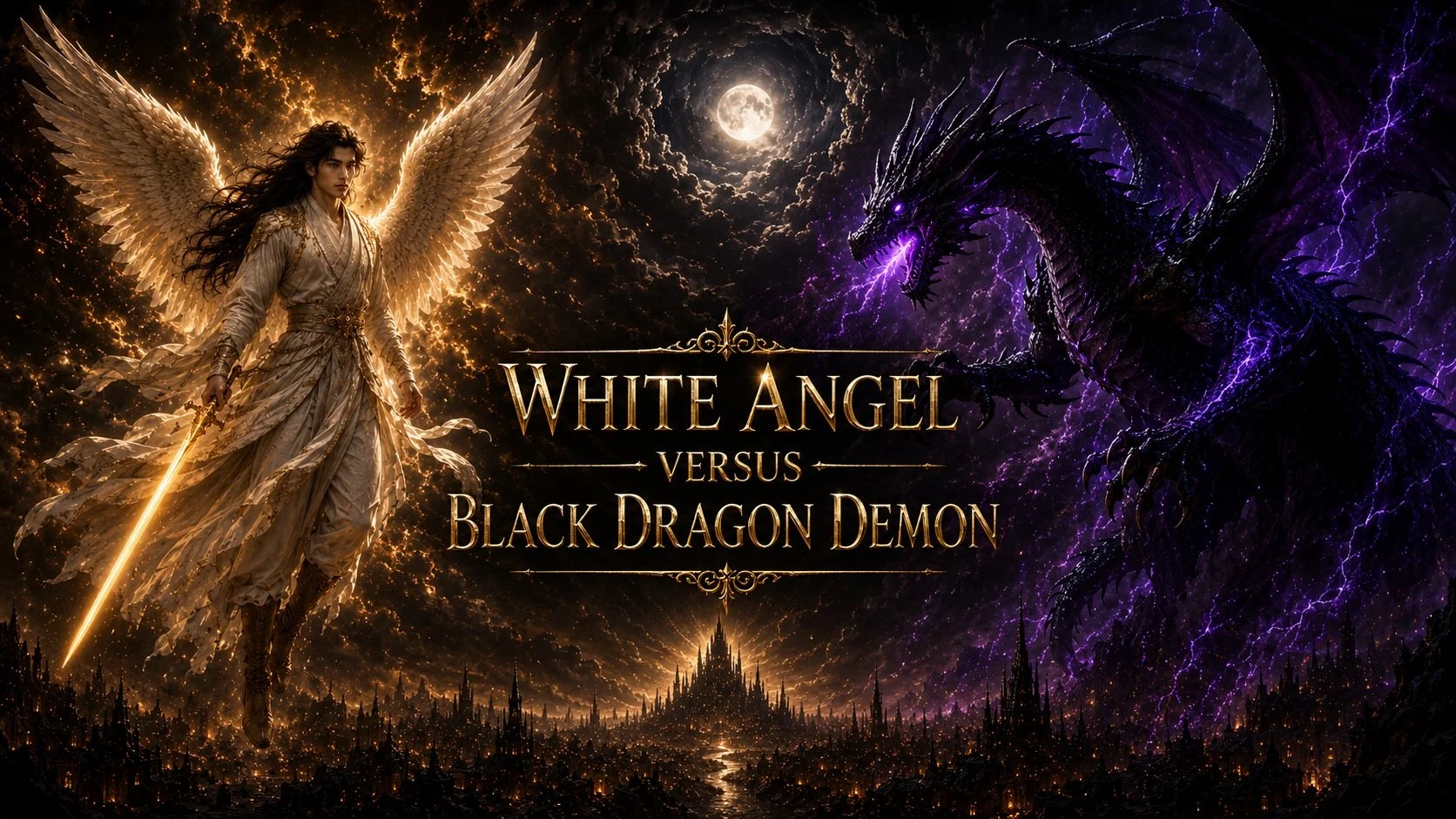 Play White Angel Versus Black Dragon Demon Browser Game