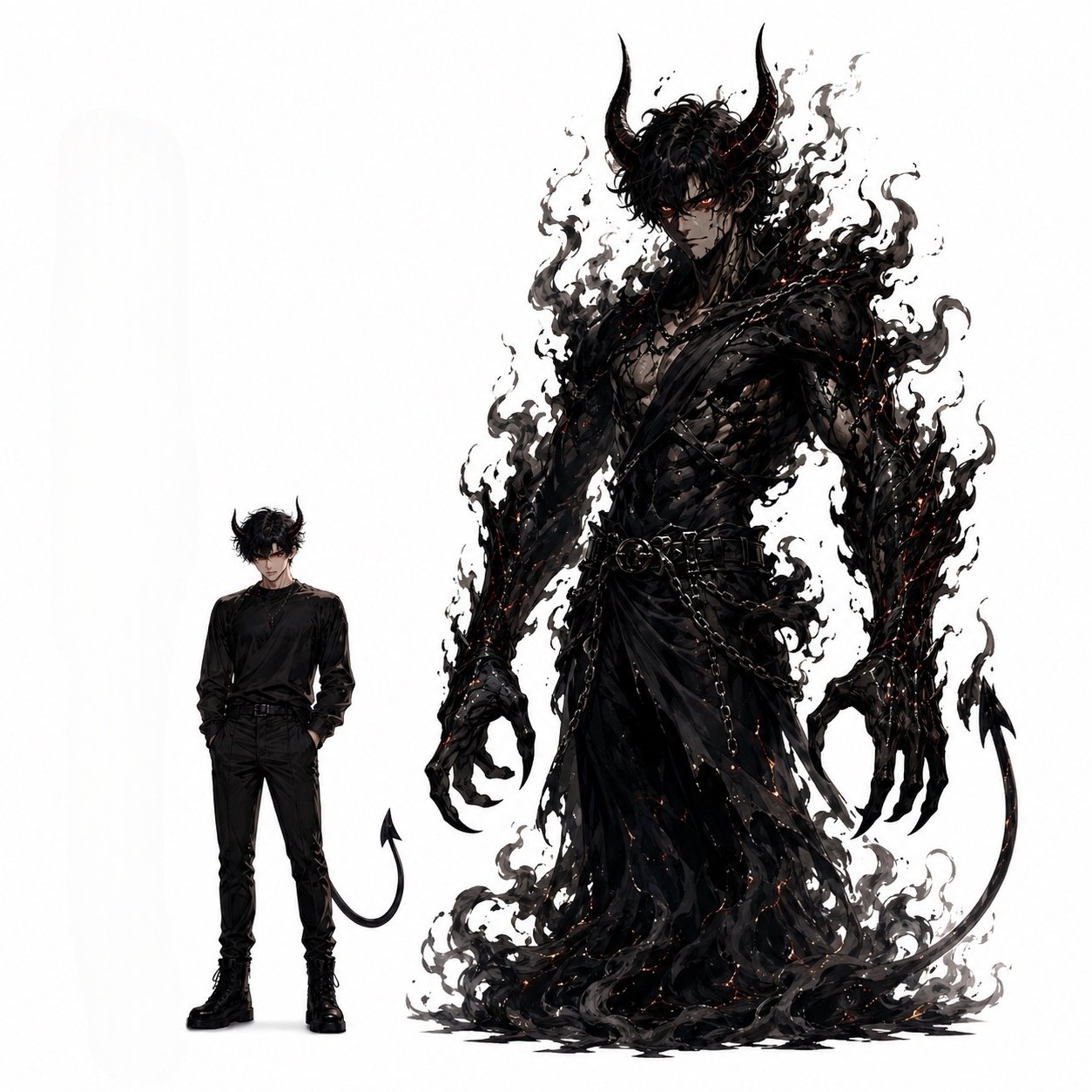 Horned Devil and Mutated Horned Devil Character Portraits