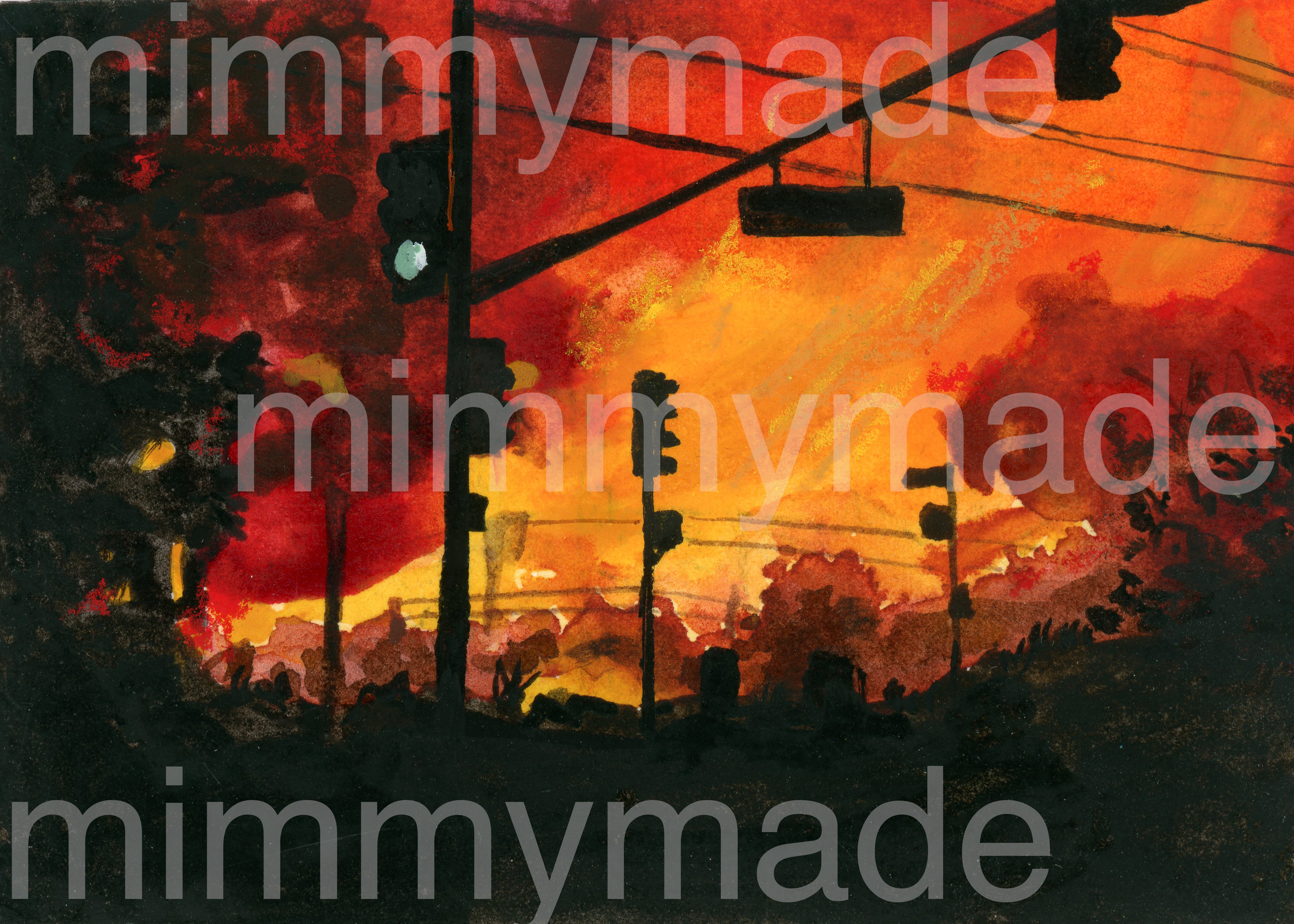 Print: 'City Lights'