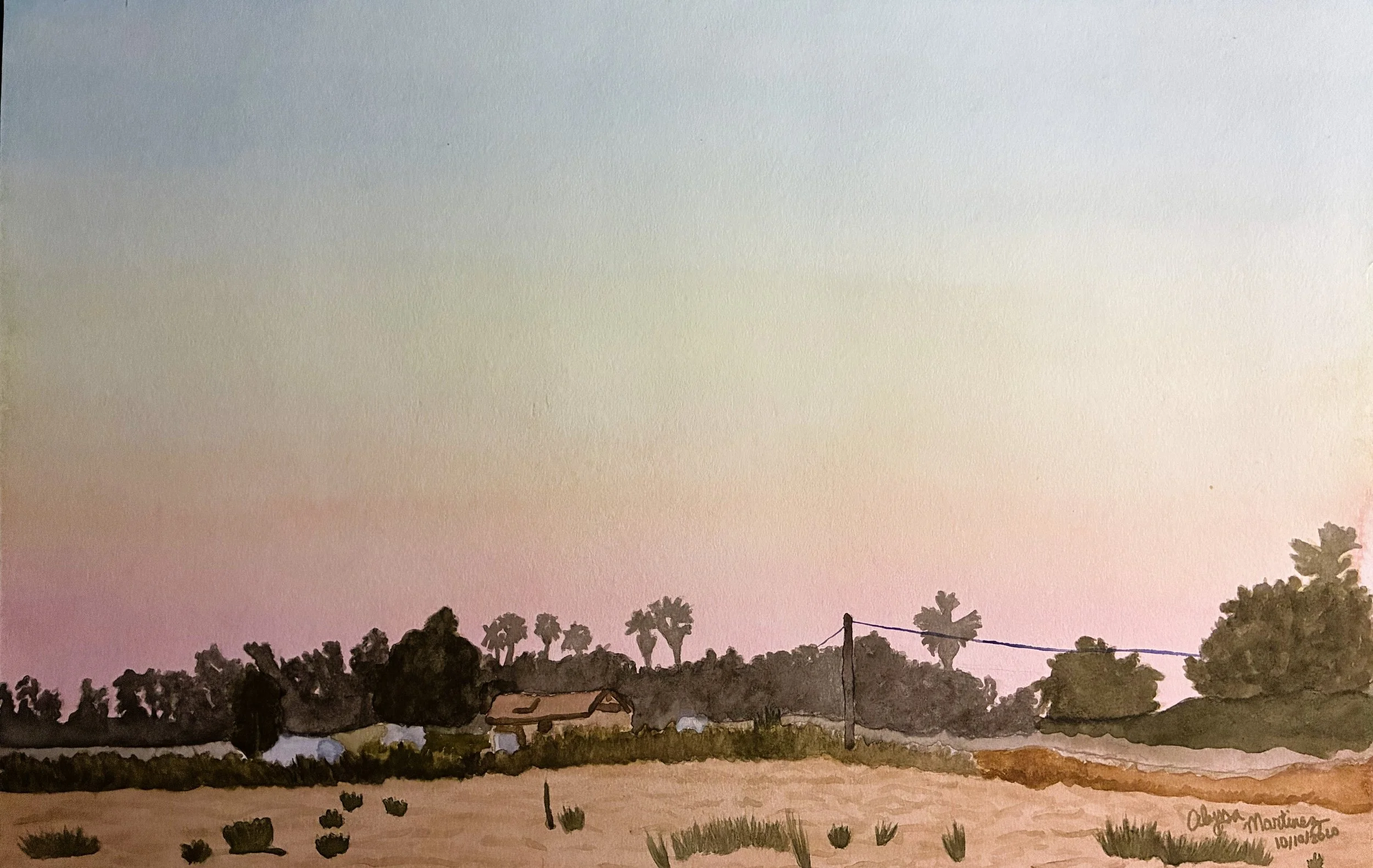 Landscape- Sunset in the Central Valley