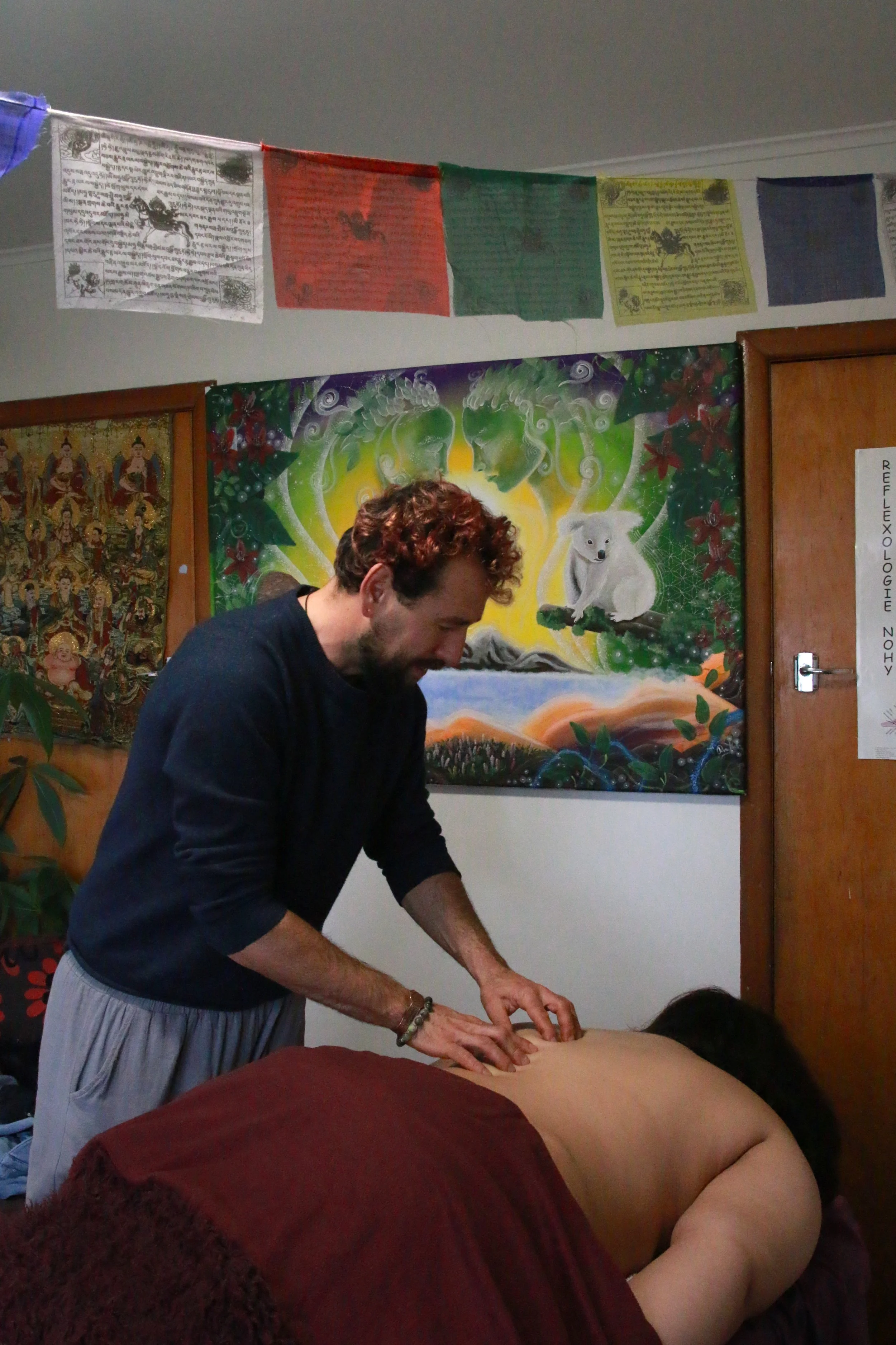 Georgie from Matua Jirka draws from sport massage, lymphatic work, foot reflexology, Thai and Shiatsu, as well as romiromi movements weaving them into a sequence that follows the body rather than a fixed routine in Hamilton, New Zealand..