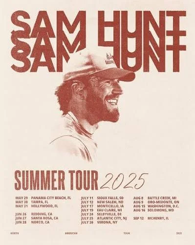 sam hunt’s, “summer 2025” tour
