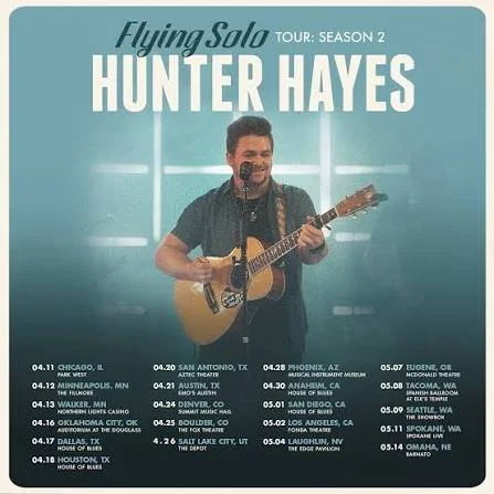 hunter hayes, “flying solo season 2”