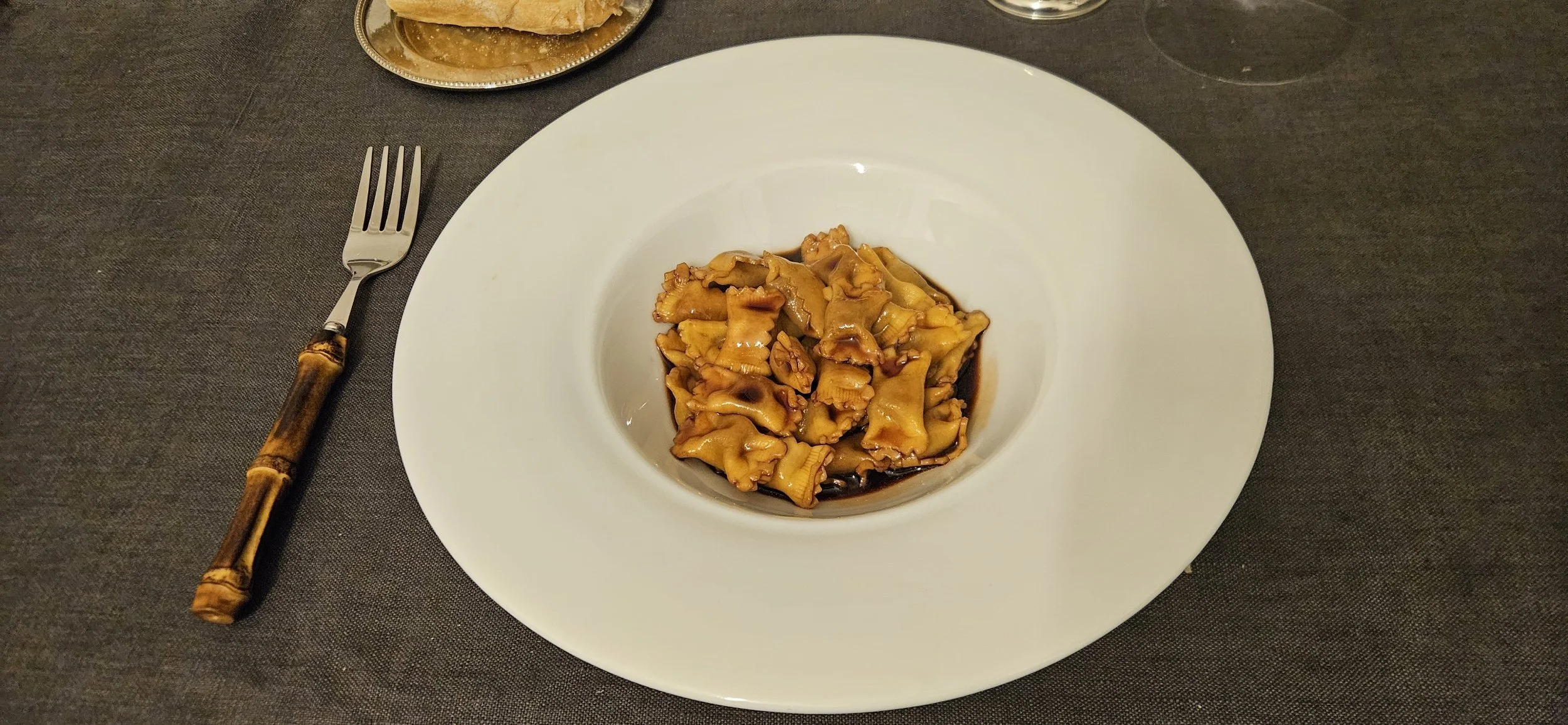 Ravioli del Plin in Salsa Demi-Glace