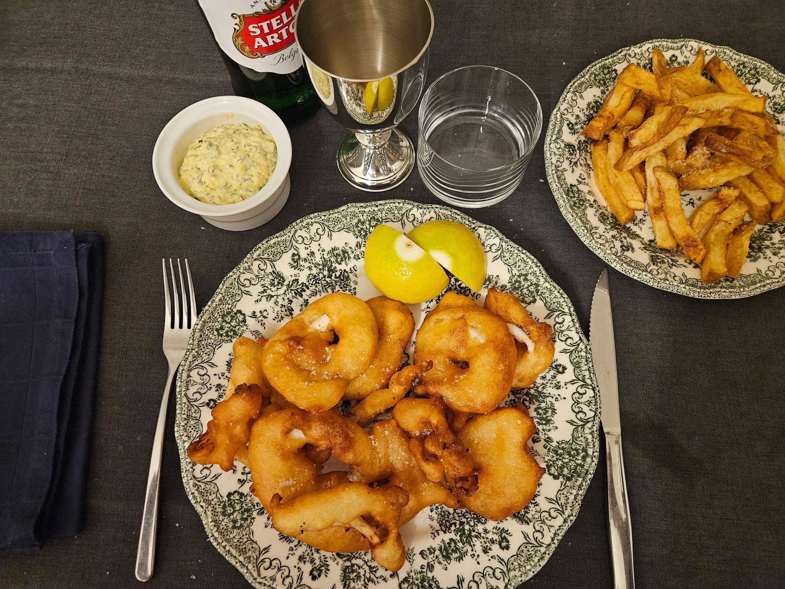 Anelli di calamaro e salsa tartara