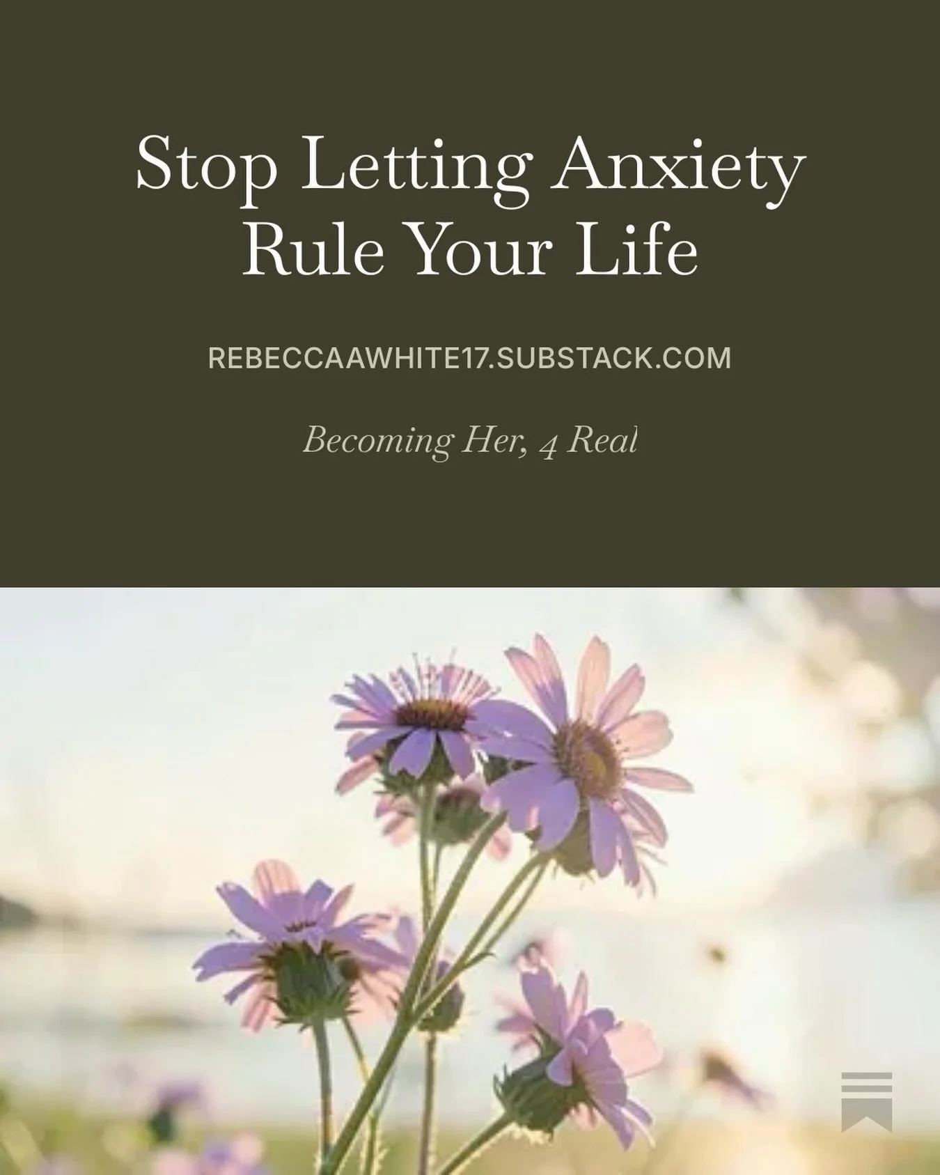 New article dropped this morning on my Substack. 🤍 https://rebeccaawhite17.substack.com/subscribe