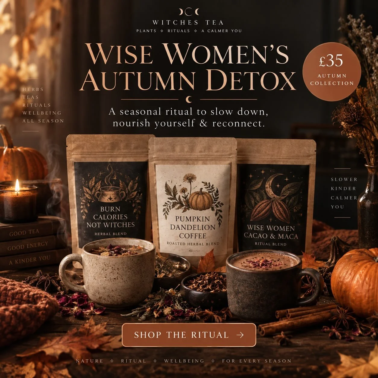 🍂 AUTUMN IS YOUR INVITATION TO SLOW DOWN.

Meet the Wise Women&rsquo;s Autumn Detox &mdash; a beautiful seasonal ritual created for those moments when you want to step away from the noise and come back to yourself.

Inside you&rsquo;ll find three wa