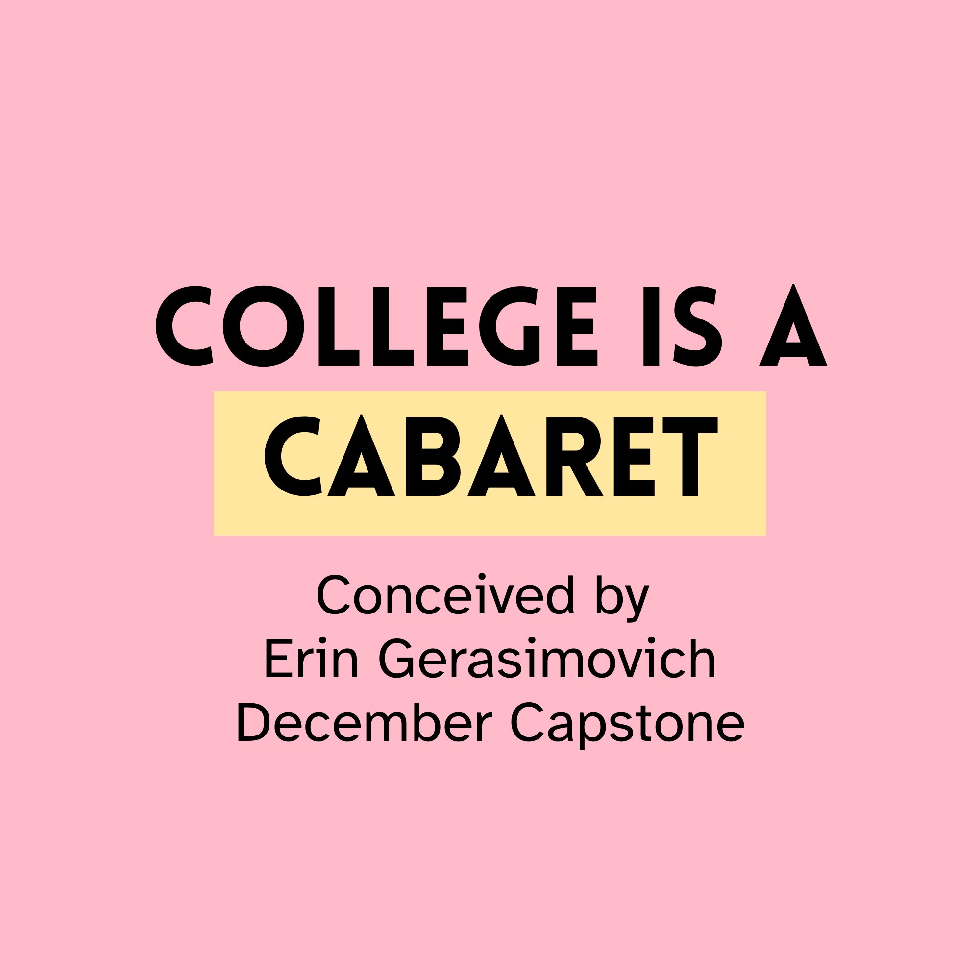 Book cover titled "College is a Carat" by Erin Gerasimovich, featuring a pink background.
