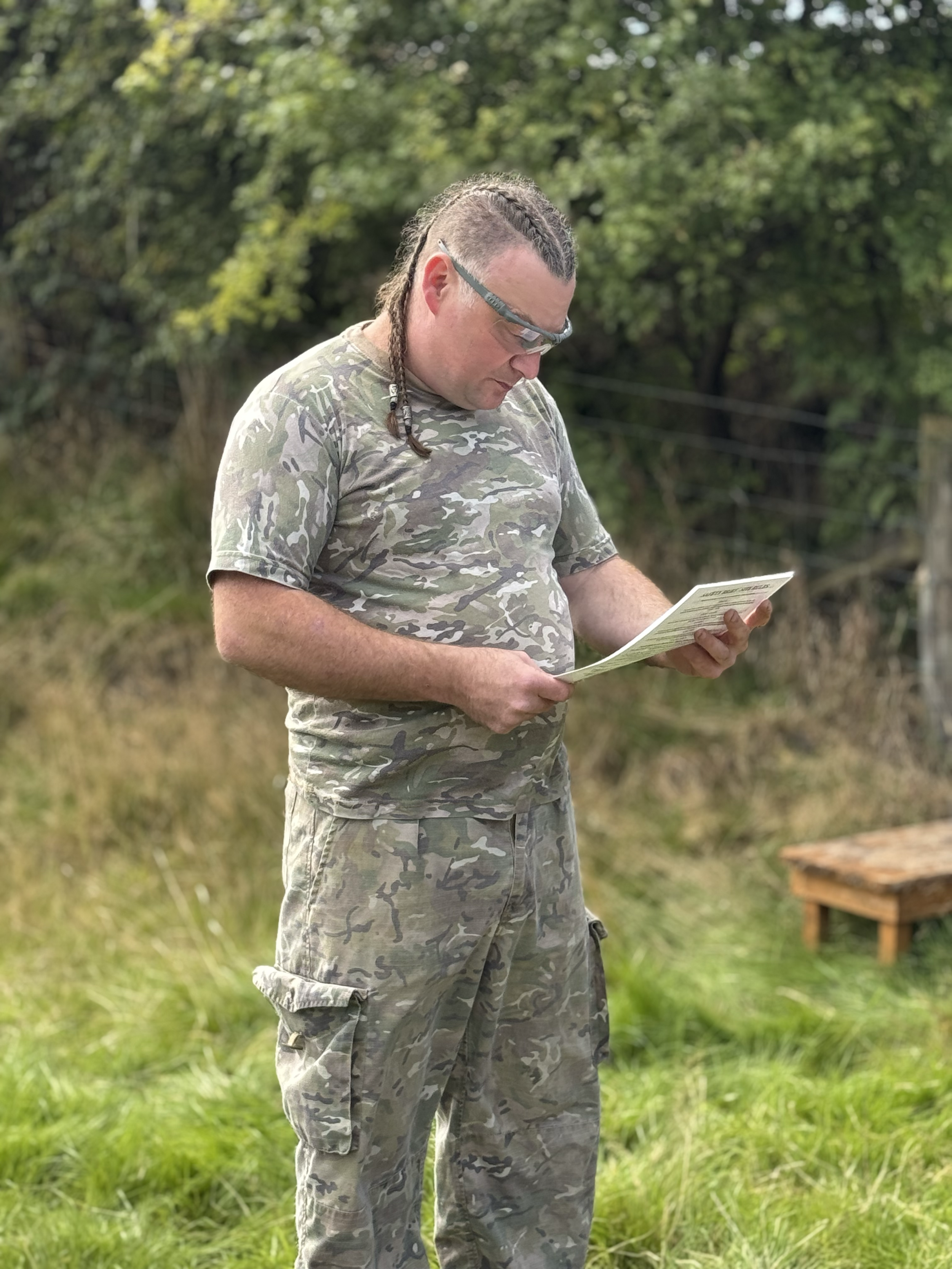 Our Head Marshall - Tim - Reading a Safety Brief